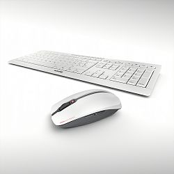 Cherry Stream Desktop tiha bežična tipkovnica + miš, bijela, 52857, JD-8500EU-0