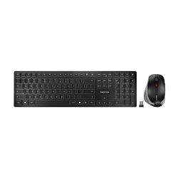 Komplet Cherry DW-9500, slim bežična tipkovnica+ergonomski miš, crna, 59268