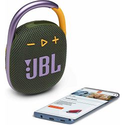 JBL Clip 4 Green, prijenosni bežični bluetooth zvučnik,JBLCLIP4GRN