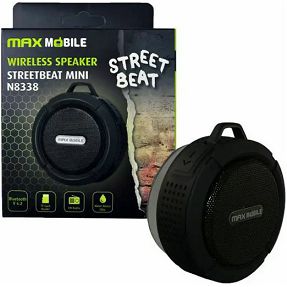 Maxmobile zvučnik Bluetooth Mini 8338, vodootporan, crni