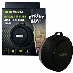 MAXMOBILE ZVUČNIK BLUETOOTH MINI 8338 VODOOTPORAN CRNI