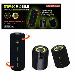 MAXMOBILE ZVUČNIK BLUETOOTH TWIST-TWIN BOOMBOX MT17 TWS