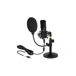 Mikrofon Delock USB Microphone Set, unidirectional, 66300