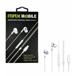 Slušalice Maxmobile Handsfree WE08 Lightning, za iPhone, 3858893497141