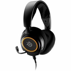 Slušalice Steelseries Arctis Nova 3, Noise-cancelling mic, Dual-zone RGB lighting, USB-C, Black