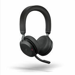 Slušalice Jabra Evolve2 75 Stereo MS + charging stand accessory + Link380c , black, 27599-999-889