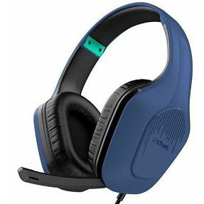 Trust slušalice 24991 GXT 415B Zirox, Gaming, PC, 3.5 mm, plave