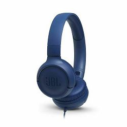 JBL slušalice Tune 500, 3.5mm, Bue, JBLT500BLU, (na vanjskom skladištu - isporuka 1-2 radna dana)