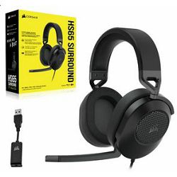 Corsair Headset HS65 Surround Carbon, CA-9011270-EU, (na vanjskom skladištu - isporuka 1-2 radna dana)
