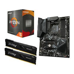 AMD Bundle Ryzen 5 5600X Promo, Gigabyte B550 Gaming X V2, DDR4 16GB Kingston  Fury BEAST 3200MHz