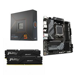 AMD Bundle Ryzen 5 7600X Promo, Gigabyte B650M DS3H, DDR5 16GB Kingston  Fury BEAST 5600MHz Expo