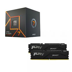 AMD Bundle Ryzen 7 7700 Promo, DDR5 32GB Kingston  Fury BEAST 5600MHz Expo