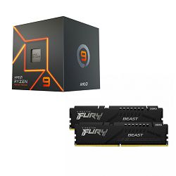 AMD Bundle Ryzen 9 7900 Promo, DDR5 32GB Kingston  Fury BEAST 5600MHz Expo