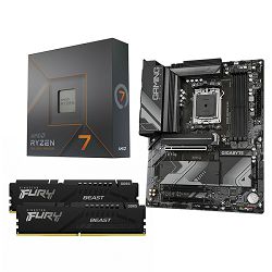 AMD Bundle Ryzen 7 7700X Promo, Gigabyte B650 GAMING X AX, DDR5 32GB Kingston  Fury BEAST 5600MHz Expo