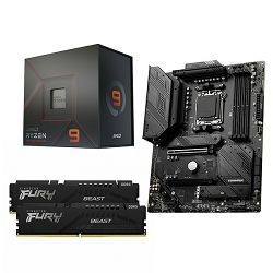 AMD Bundle Ryzen 9 7900X Promo, MSI B650 TOMAHAWK WiFi, DDR5 32GB Kingston  Fury BEAST 5600MHz Expo