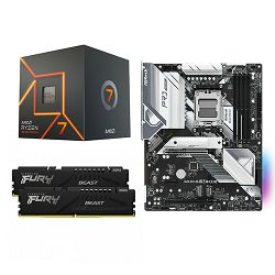 AMD Bundle Ryzen 7 7700 Promo, Asrock B650 Pro RS, DDR5 32GB Kingston  Fury BEAST 5600MHz Expo