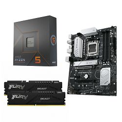 AMD Bundle Ryzen 5 7600X Promo, ASUS B650-Plus, DDR5 16GB Kingston  Fury BEAST 5600MHz Expo