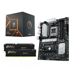 AMD Bundle Ryzen 7 7700 Promo, ASUS B650-Plus, DDR5 32GB Kingston  Fury BEAST 5600MHz Expo