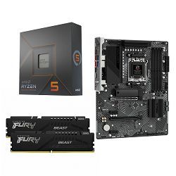 AMD Bundle Ryzen 5 7600x Promo, Asrock B650 PG Lighting, DDR5 16GB Kingston  Fury BEAST 5600MHz Expo