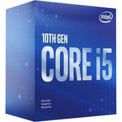 Intel Core i5-10400F, 2.9GHz, LGA1200, BOX, BX8070110400F, !! nema GPU !!