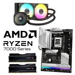 AMD Bundle Ryzen 5 7600X3D Promo, Asrock B850 Pro RS WIFI, DDR5 2x16GB G.Skill 6000MHz Trident Z5 NEO Black CL30, Corsair Nautilus 240 ARGB