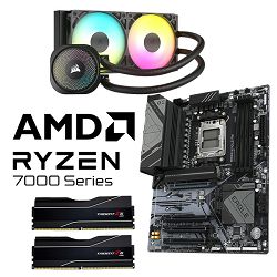 AMD Bundle Ryzen 7 7800X3D Promo, Gigabyte B650 EAGLE AX, DDR5 2x16GB G.Skill 6000MHz Trident Z5 NEO Black CL30, Corsair Nautilus RS Black 360