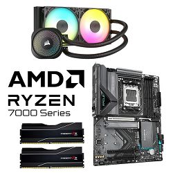 AMD Bundle Ryzen 7 7800X3D Promo, Gigabyte X870 EAGLE WIFI7, DDR5 2x16GB G.Skill 6000MHz Trident Z5 NEO Black CL30, Corsair Nautilus RS Black 360