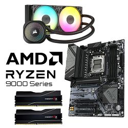 AMD Bundle Ryzen 7 9800X3D Promo, Gigabyte B650 EAGLE AX, DDR5 2x16GB G.Skill 6000MHz Trident Z5 NEO Black CL30, Corsair Nautilus RS Black 360