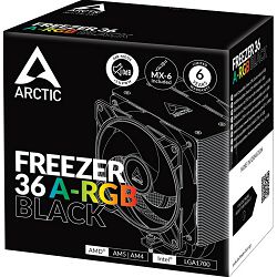Arctic cooler Freezer 36 A-RGB, Black, Intel/AMD, 2x120mm, ACFRE00124A