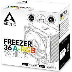 Arctic cooler Freezer 36 A-RGB, White, Intel/AMD, 2x120mm, ACFRE00125A