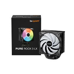 Be quiet! cooler Pure Rock 3 LX Black ARGB, Intel/AMD, 120mm, TDP 190W, BK040