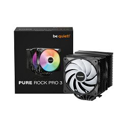 Be quiet! cooler Pure Rock Pro 3 LX Black ARGB, Intel/AMD, 2x120mm, TDP 250W, BK043