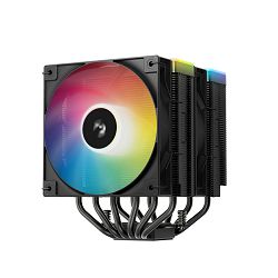 DeepCool cooler AG620 BK ARGB V2, Intel/AMD, 2x120mm, TDP 260W, Black, R-AG620-BKAMMN-GJD