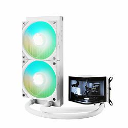 TRYX vodeno hlađenje Panorama A-RGB, AMOLED Screen, White, 240mm, L-P240A-AS2M-G0W