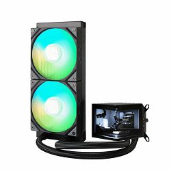 TRYX vodeno hlađenje Panorama A-RGB, AMOLED Screen, Black, 240mm, L-P240A-AS2M-G0K