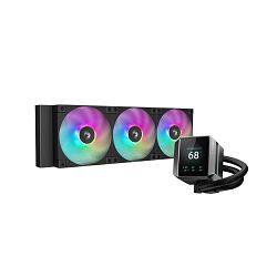 DeepCool vodeno hlađenje MYSTIQUE 360 ARGB, LCD, Black, 360mm, R-LX750-BKADSNC-G-1