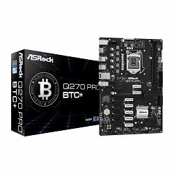 Asrock Q270 PRO BTC+, s1151,  90-MXBHM0-A0UAYZ