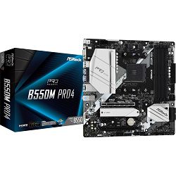 Asrock B550M Pro4, AMD B550, AM4, 90-MXBDK0-A0UAYZ