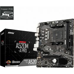 MSI A520M-A Pro, AMD A520, AM4, 7C96-001R
