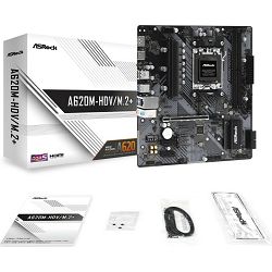 Asrock A620M-HDV/M.2+, AMD A620, !! TDP limit: 120W!!, AM5, DDR5, 90-MXBLK0-A0UAYZ