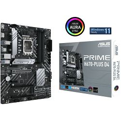 Asus Prime H670-Plus D4, DDR4, intel H670, s.1700, 90MB18W0-M0EAY0