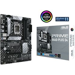 ASUS Prime B660-Plus D4, DDR4, s1700, 90MB18X0-M0EAY0, 90MB18X0-M1EAY0