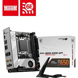 MSI MPG B650I EDGE WIFI, AM5, DDR5, ITX, 7D73-001R