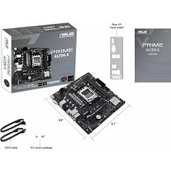 ASUS Prime A620M-K, TDP:120W Max, AMD A620, AM5, DDR5, mATX, 90MB1F40-M0EAY0