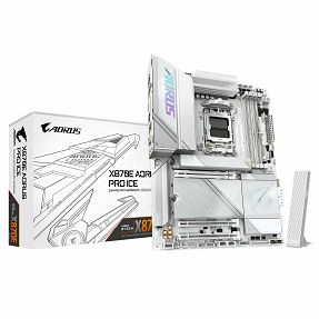 Gigabyte X870E Aorus Pro Ice, WIFI, AMD X870E, AM5, DDR5, ATX, White