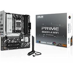 ASUS Prime B840M-A WIFI, AM5, DDR5, AMD B840, 90MB1J20-M0EAY0
