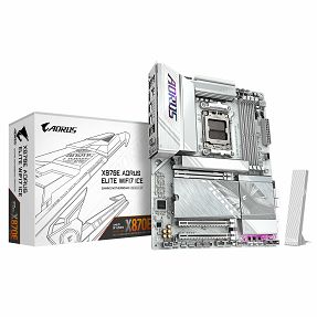 Gigabyte X870E Aorus Elite WIFI7 Ice, AMD X870E, AM5, DDR5, ATX, White