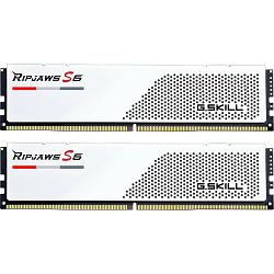 DDR5 32GB (2x16) G.Skill, 5600MHz, Ripjaws S5 White, Intel XMP 3.0, F5-5600J4040C16GX2-RS5W