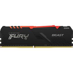 DDR4 8GB (1x8) Kingston 3200MHz Fury BEAST RGB C16, KF432C16BBA/8