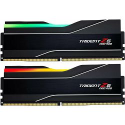 DDR5 64GB (2x32) G.Skill, 6000MHz, Trident Z5 NEO Black RGB, AMD EXPO, F5-6000J3238G32GX2-TZ5NR